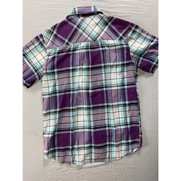 VANS Original Short Sleeve Button Front Poly-Cotton Skate Shirt. Size M, GUC!! - Picture 5 of 6